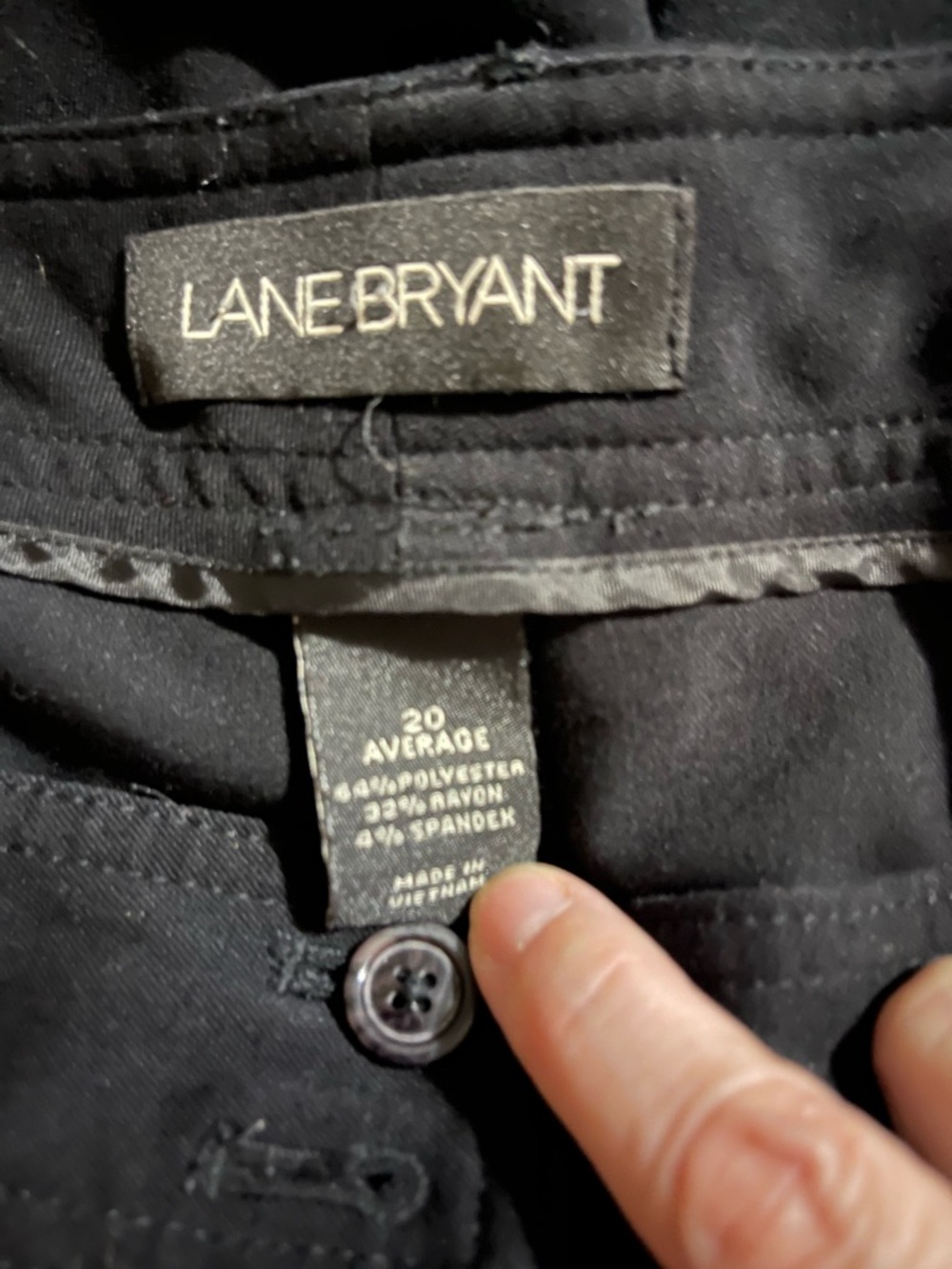 Lane Bryant Black Straight Leg Dress Pants - Picture 3 of 5